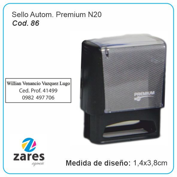 Sello Autom. Premium N20 - PPV079